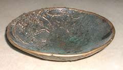 image of functional cast bronze bowl, link to Functional Bowl sculptures page
